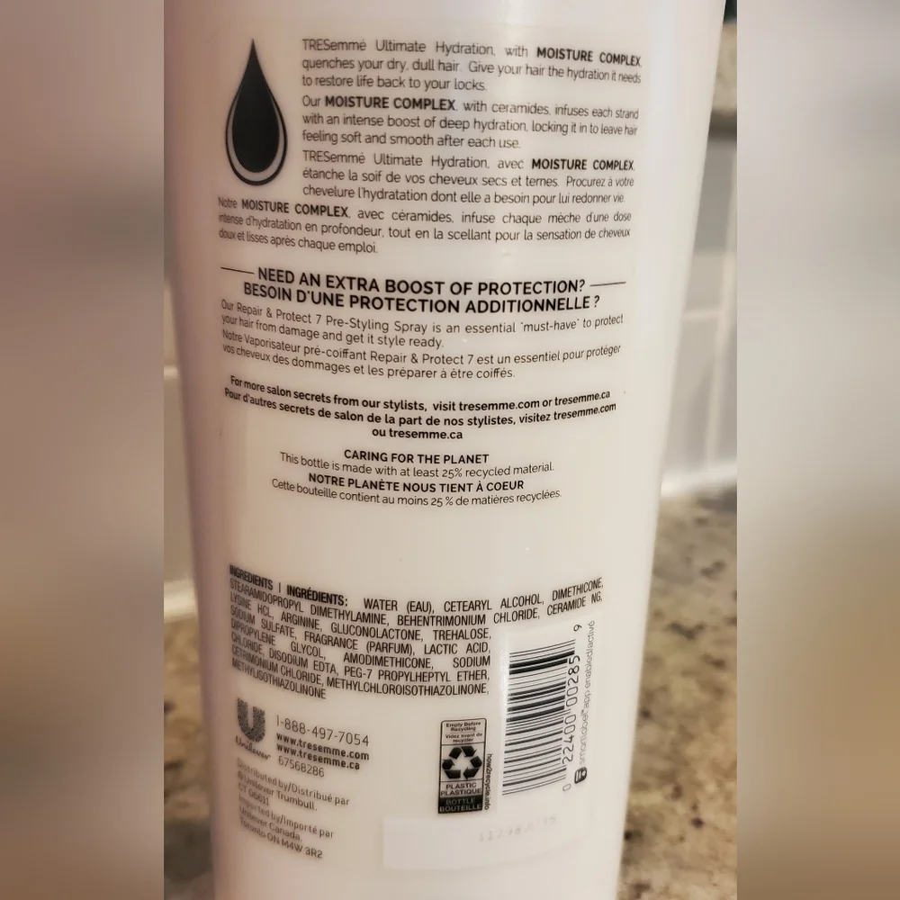 Tresemme Ultimate Hydration Shampoo & Conditioner 22 oz‎ NEW - Discontinued HTF